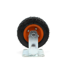 6 inch Heavy Duty Flat Plate Rigid Inflatable Casters and Wheels